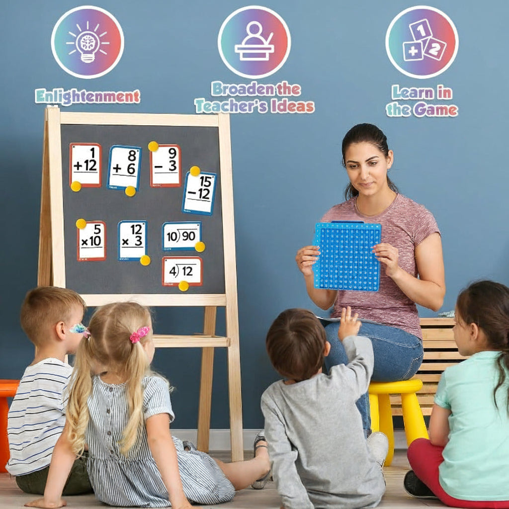 Math Mastery | Interactive Math Learning Toy Set with Silicone Board & Flashcards for Engaging Skill Development 4