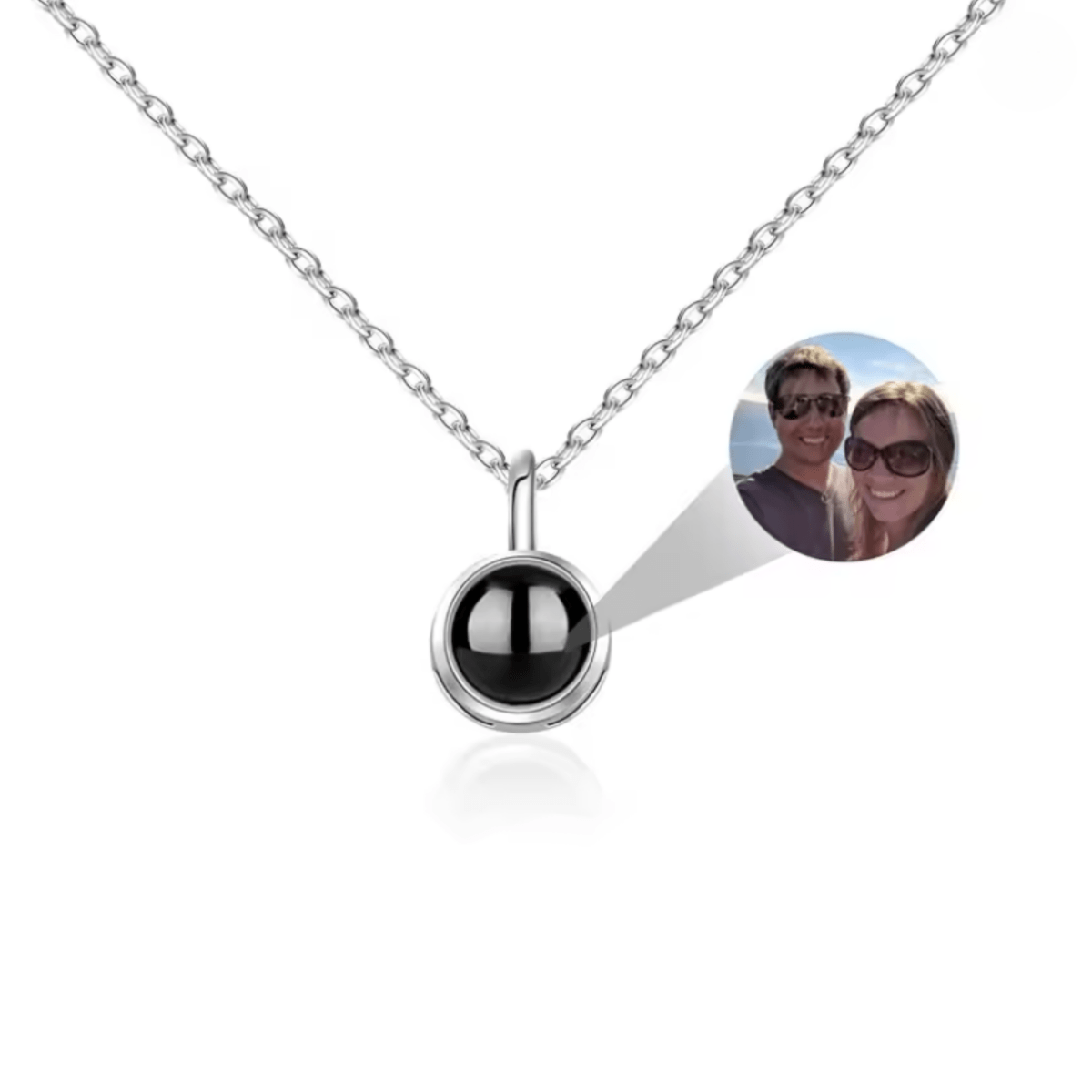 Personalised Necklace with Photo, Heart Necklace Projecting I Love You in 100 Languages – image 12