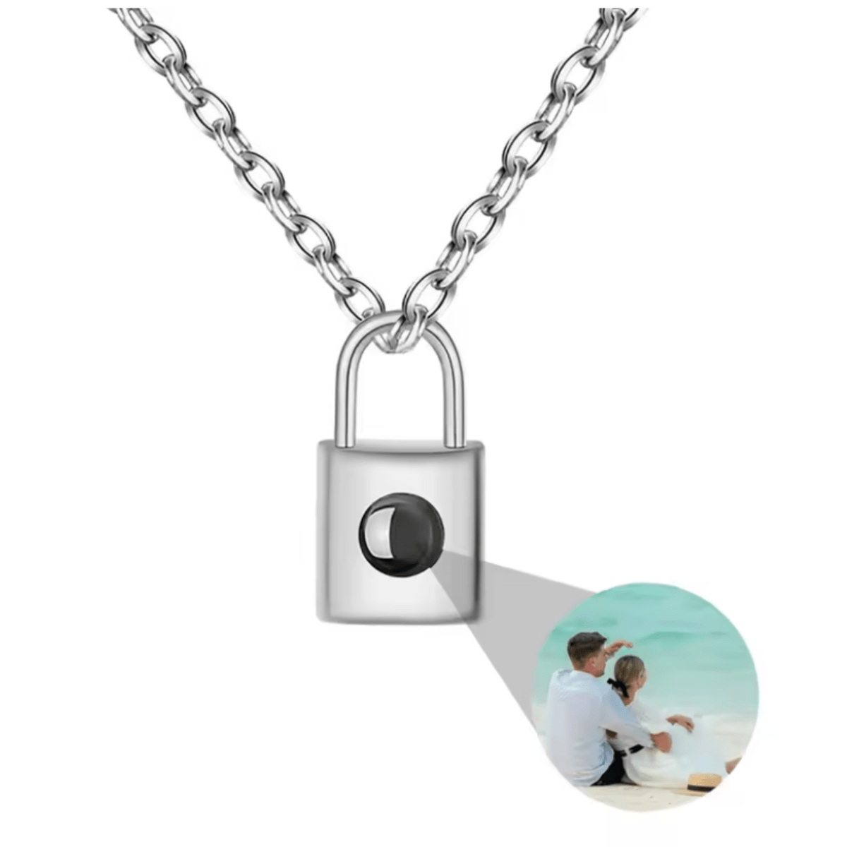 Personalised Necklace with Photo, Heart Necklace Projecting I Love You in 100 Languages – image 20