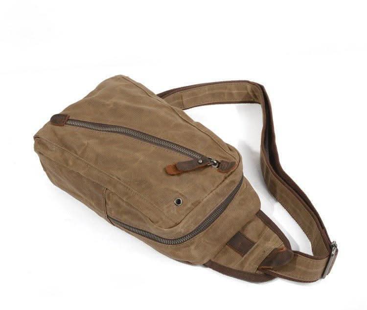 Canvas Sling Backpack, Travel Sling Bag for Everyday Use – image 10