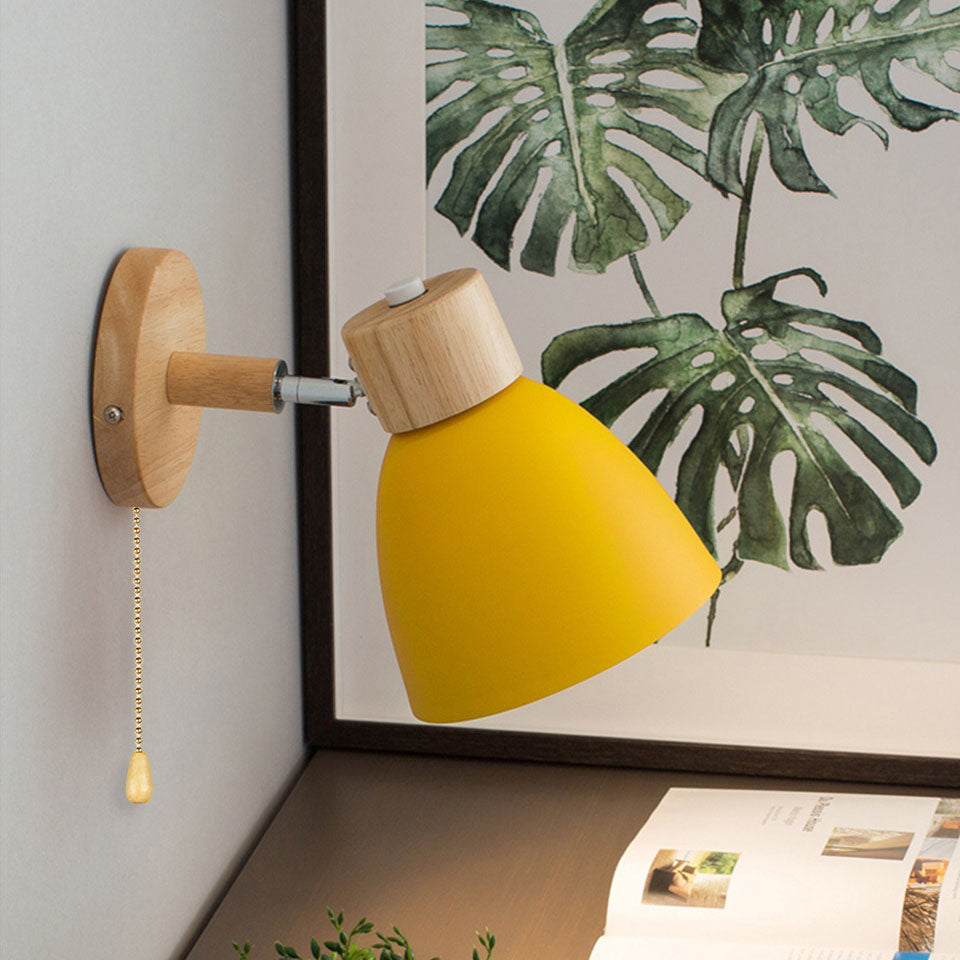 Milo Wall Sconce | Modern Minimalist Wooden Cone Design 7