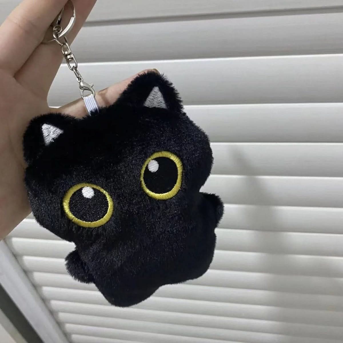 Black Cat Soft Toy 10 cm, Small Plush Toy for Children