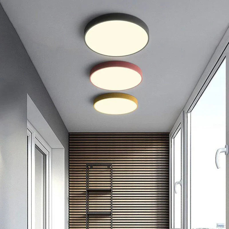 Minimalist LED Ceiling Light Fixture with Energy-Efficient Illumination | Sleek Round Design for Modern Interiors 3
