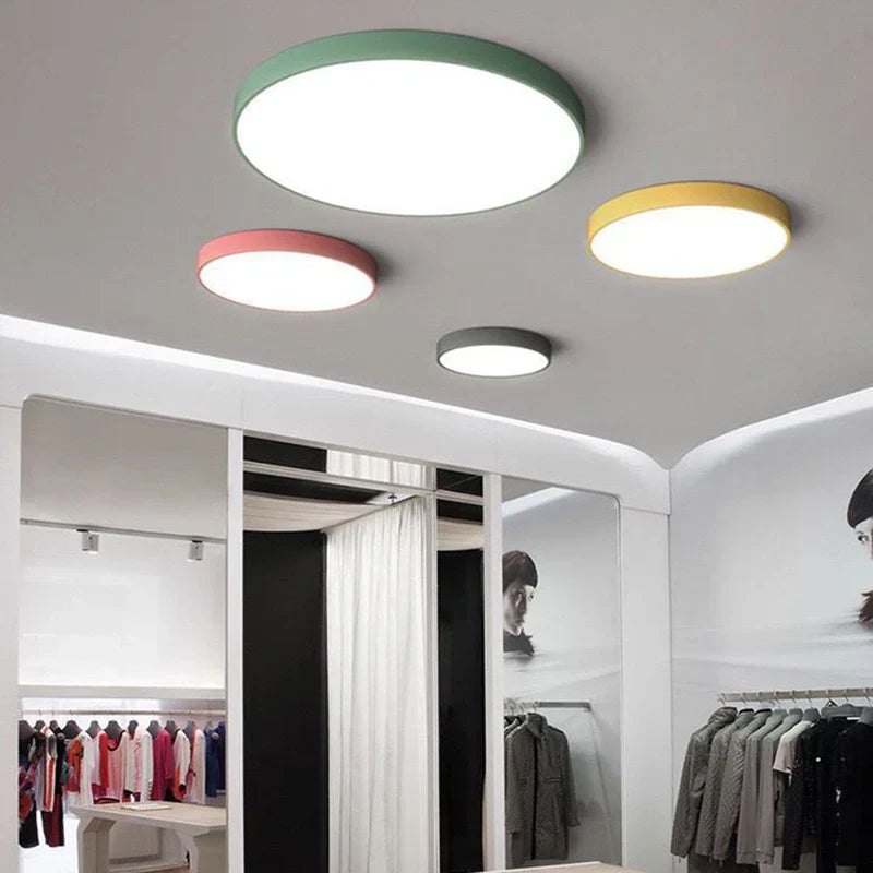 Minimalist LED Ceiling Light Fixture with Energy-Efficient Illumination | Sleek Round Design for Modern Interiors 4