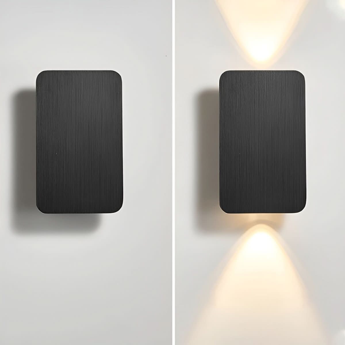 LED Wall Lights Indoor, Modern Black Wall Light, Minimalist Aluminium Wall Sconce in Gold or Coffee_04