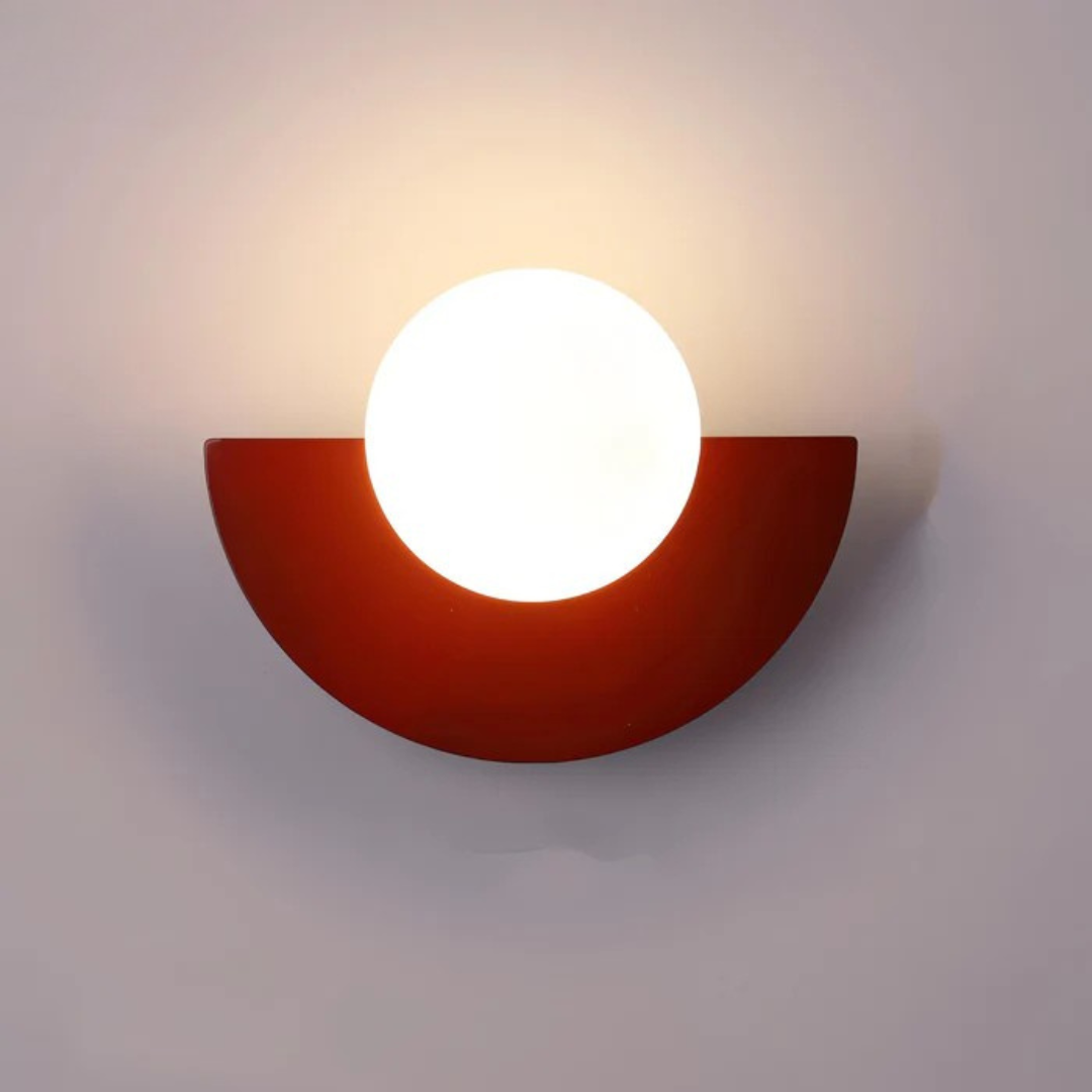 Mira Globe Sconce | Modern Glass Wall Light, Energy-Efficient LED 1