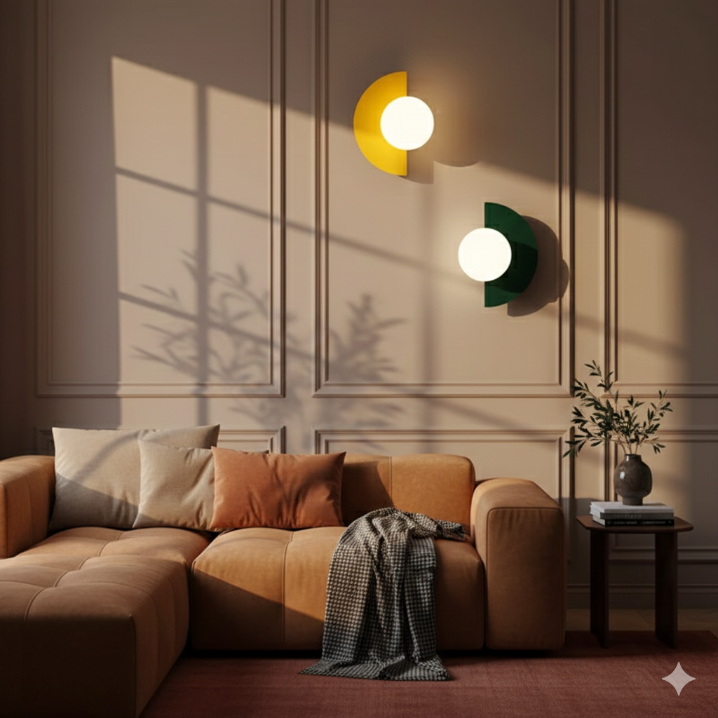 Mira Globe Sconce | Modern Glass Wall Light, Energy-Efficient LED 6