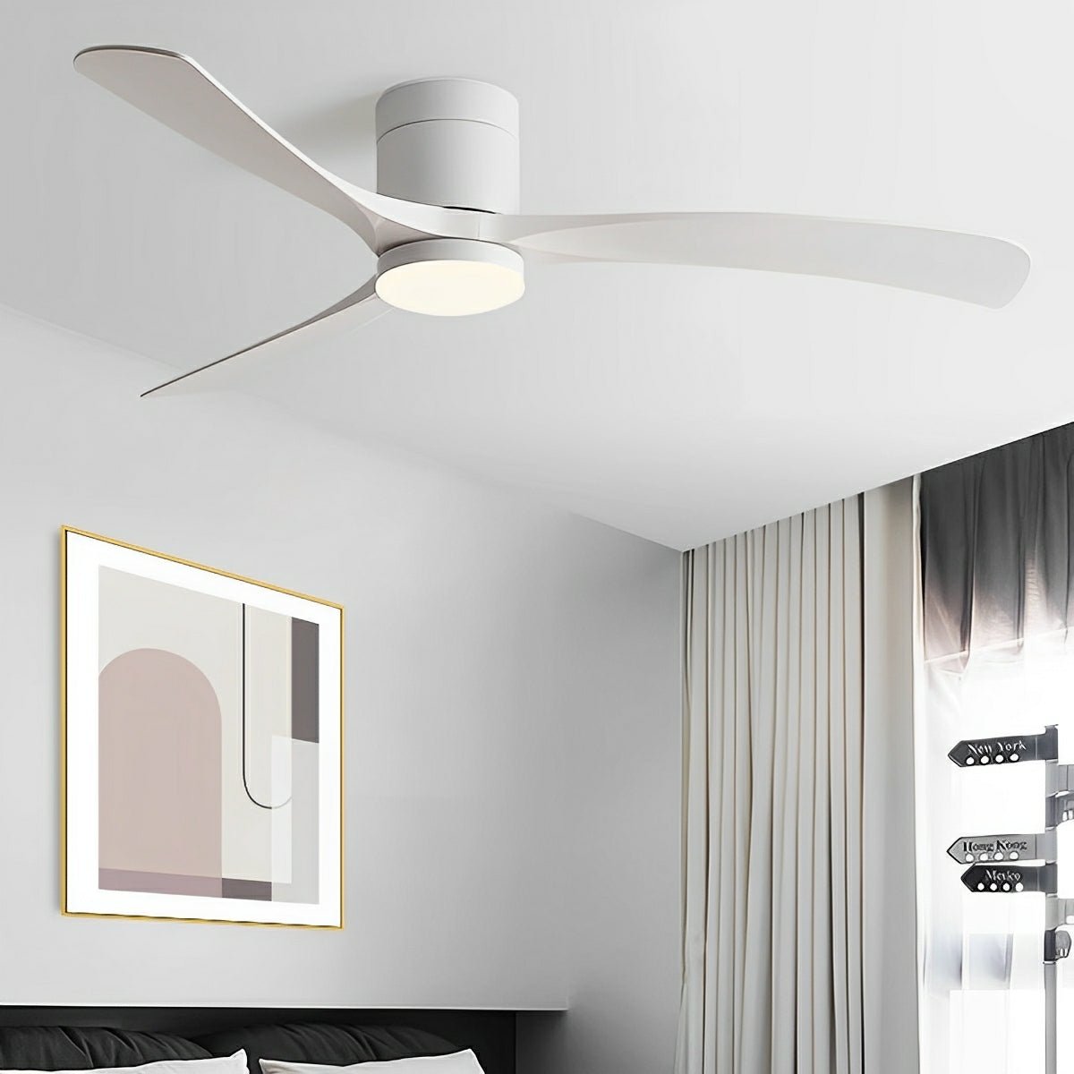 Modern Ceiling Fan with Lights & Remote | 6-Speed DC Motor for Year-Round Comfort