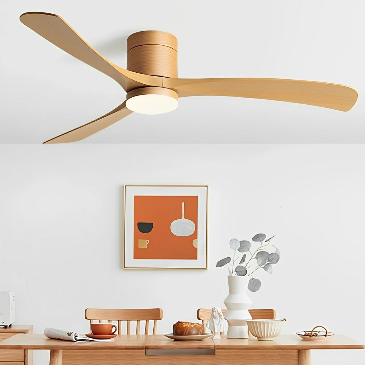 Modern Ceiling Fan with Lights & Remote | 6-Speed DC Motor for Year-Round Comfort 1