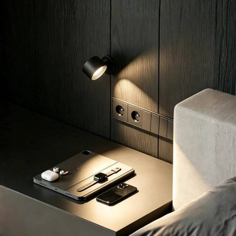 Modern Cordless Wall Lamp with Adjustable 360° Rotation & Customizable Brightness 2