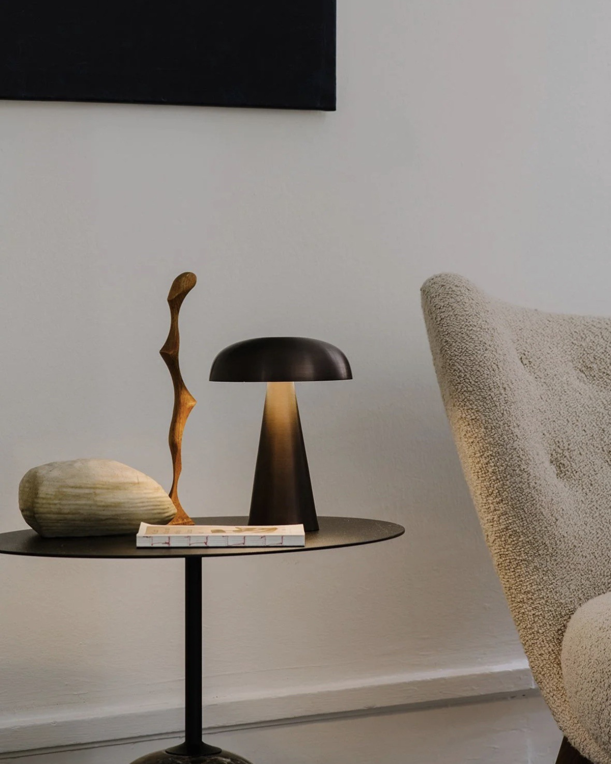Modern Dome Table Lamp | Touch Control LED with Dimmable Light | Stylish Bedside Lamp for Cozy Spaces 3