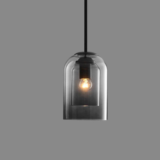 Modern Glass Pendant Light | Adjustable Height for Elegant Kitchen Illumination 0