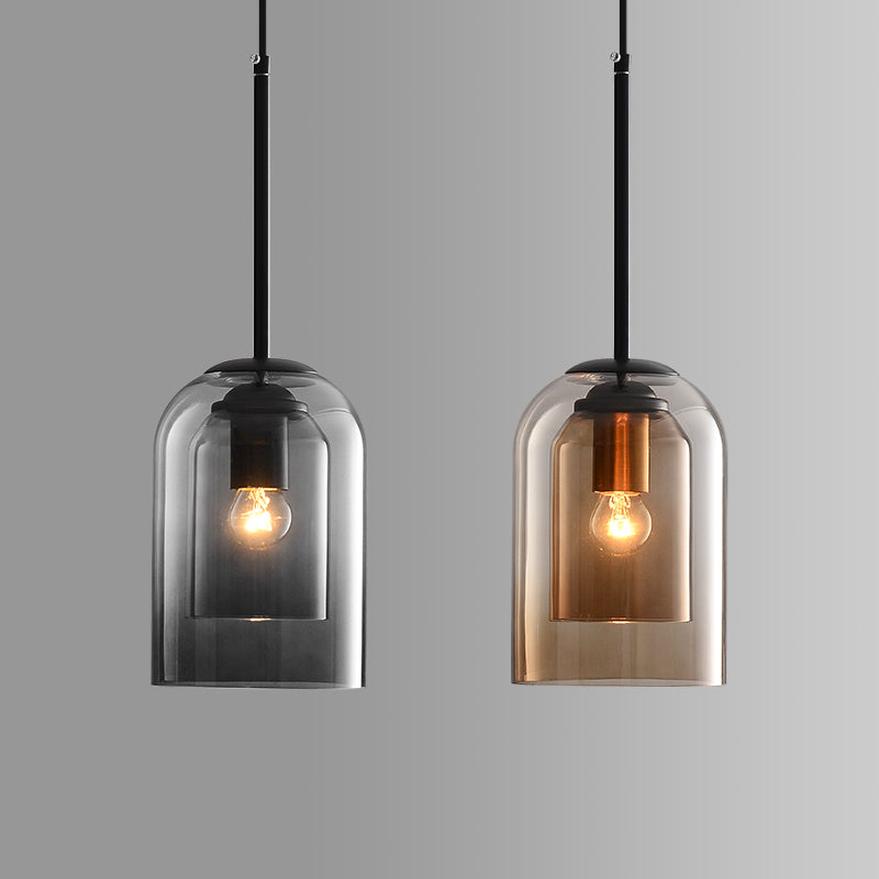 Modern Glass Pendant Light | Adjustable Height for Elegant Kitchen Illumination