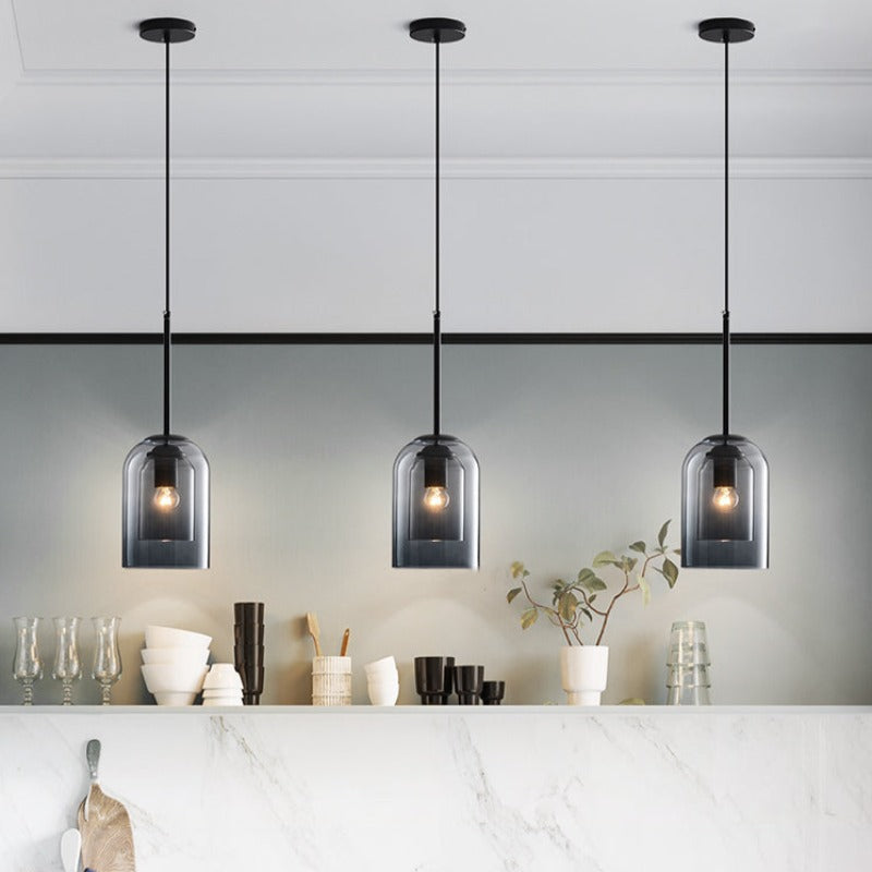 Modern Glass Pendant Light | Adjustable Height for Elegant Kitchen Illumination 4