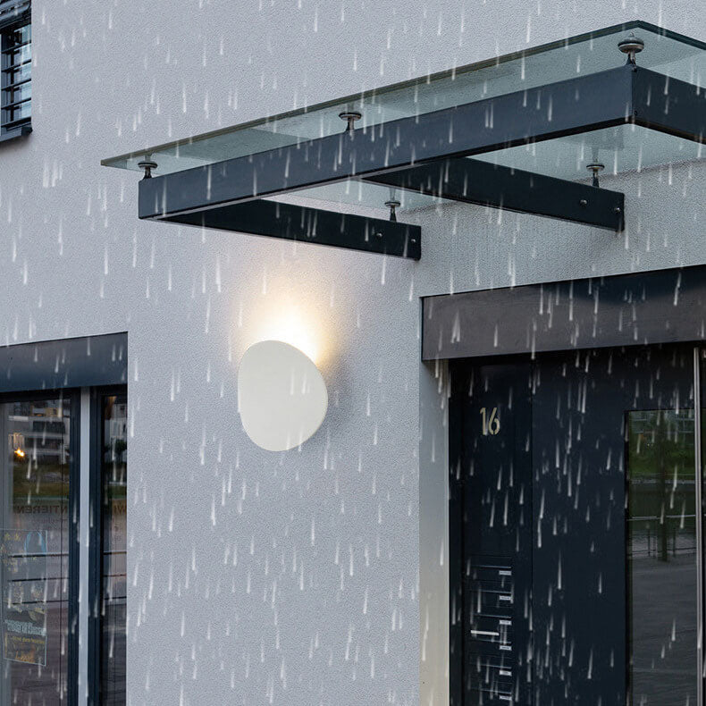 Modern LED Wall Sconce | Round Outdoor Wall Lights with Soft Illumination | Durable Design for Elegant Exterior Lighting 3