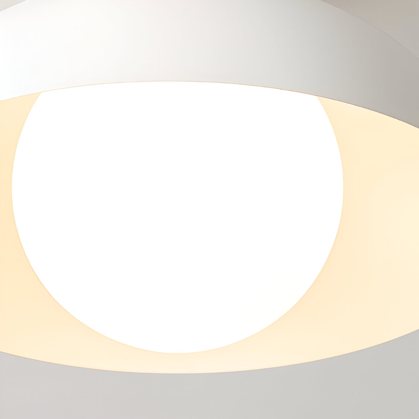 Modern Minimalist | Flush Mount Ceiling Light with Tri-Colour LED | Elegant Glass Dome Design for Soft Ambient Illumination 7