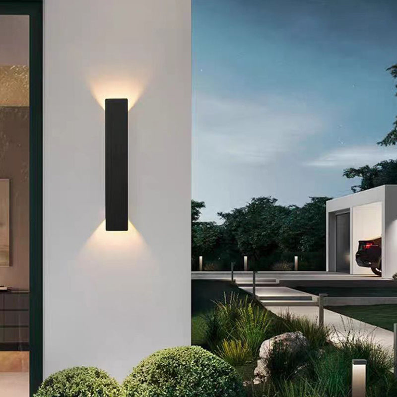 Modern Slim | LED Outdoor Wall Lights with Up-and-Down Illumination | Minimalist Design for Contemporary Exteriors 2