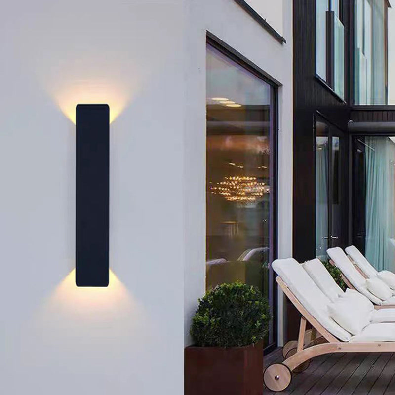 Modern Slim | LED Outdoor Wall Lights with Up-and-Down Illumination | Minimalist Design for Contemporary Exteriors 5