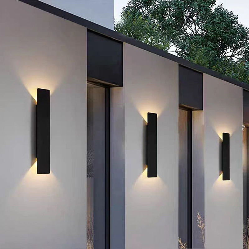 Modern Slim | LED Outdoor Wall Lights with Up-and-Down Illumination | Minimalist Design for Contemporary Exteriors 7