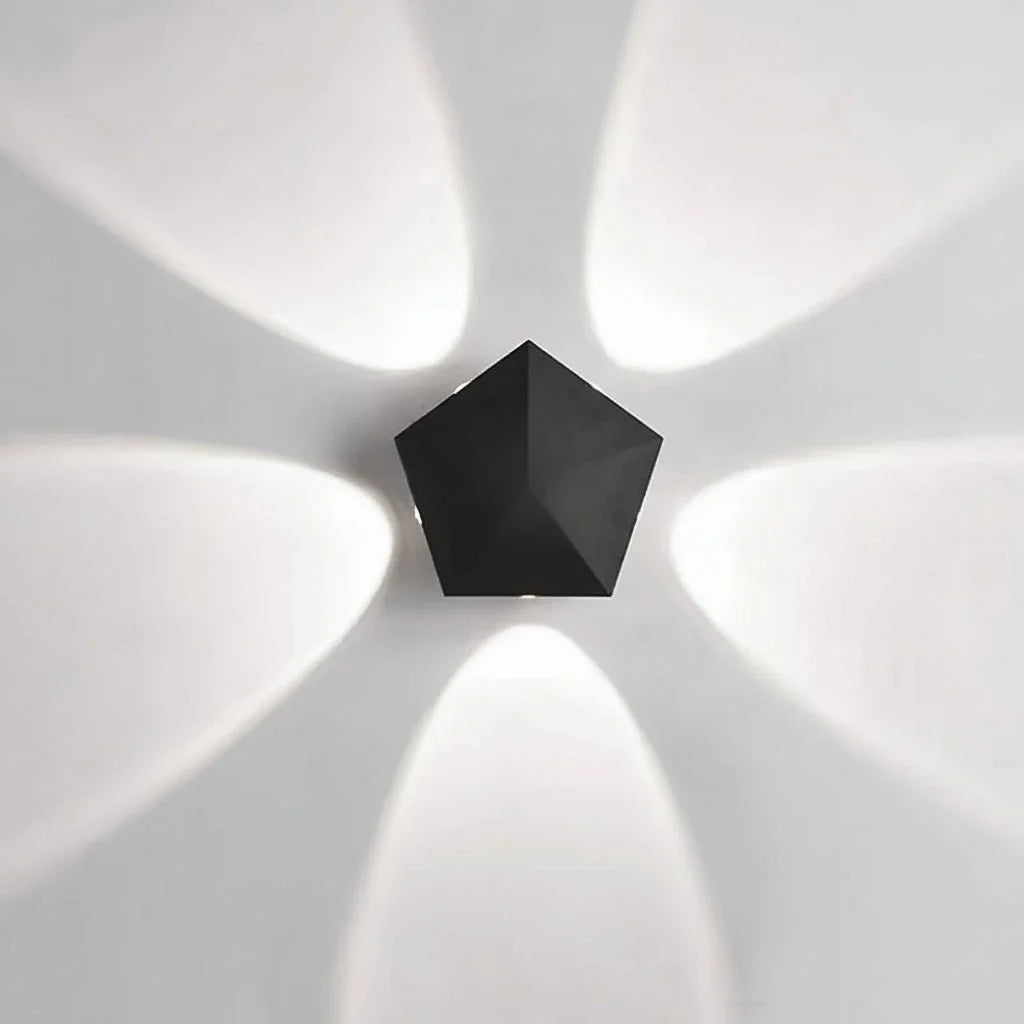 Outdoor Wall Light LED, Black Exterior Wall Light in Aluminium and Glass, IP65 Porch Light for Outdoor Lighting_05