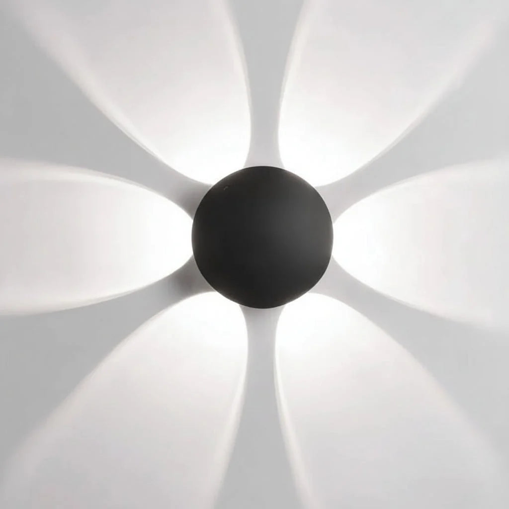 Outdoor Wall Light LED, Black Exterior Wall Light in Aluminium and Glass, IP65 Porch Light for Outdoor Lighting_06