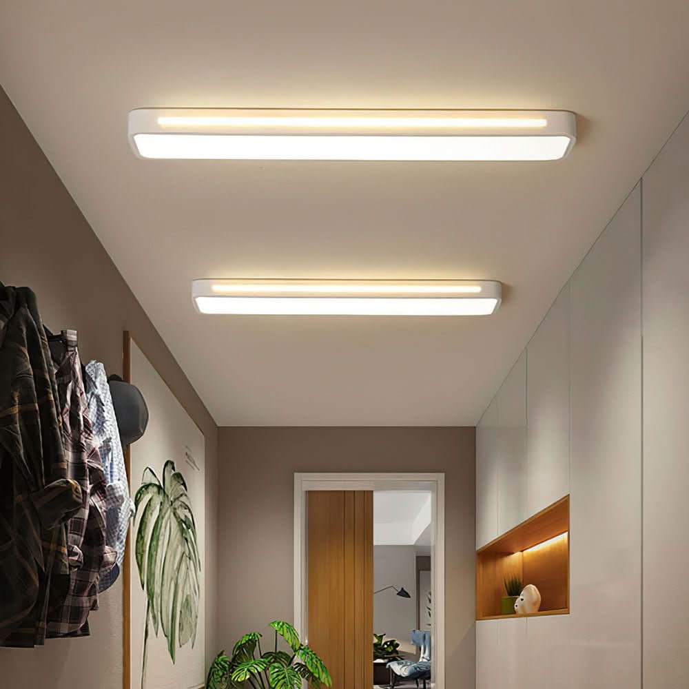 LED Ceiling Lights for Living Room and Hallway, Black Ceiling Light, Dimmable Strip Ceiling Light, Nordic Light Fitting_13