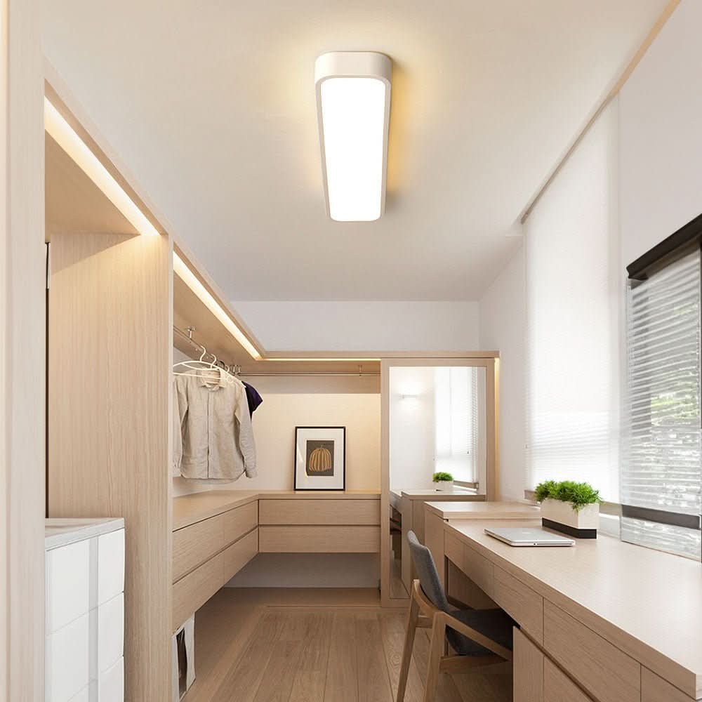 LED Ceiling Lights for Living Room and Hallway, Black Ceiling Light, Dimmable Strip Ceiling Light, Nordic Light Fitting_14