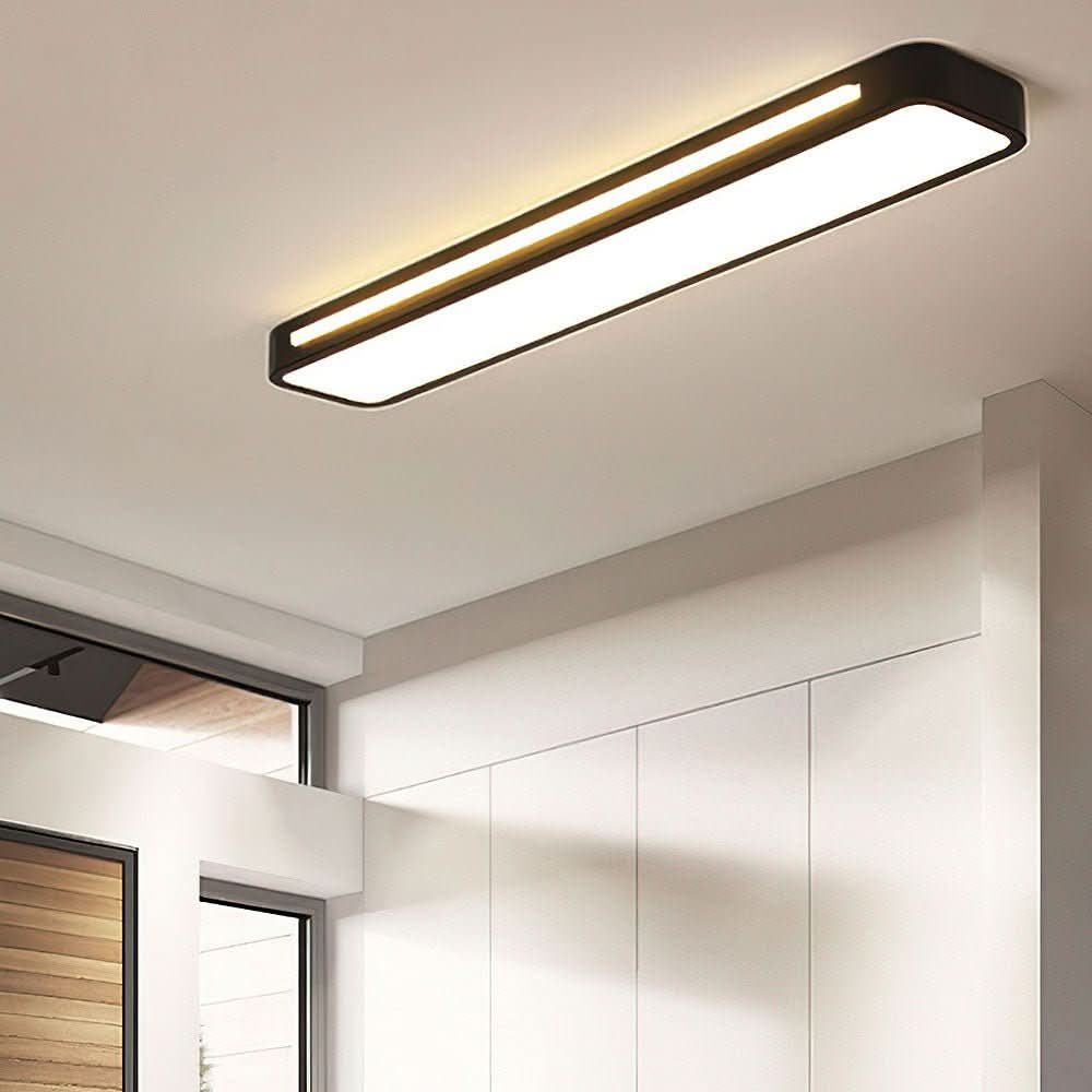 LED Ceiling Lights for Living Room and Hallway, Black Ceiling Light, Dimmable Strip Ceiling Light, Nordic Light Fitting_15