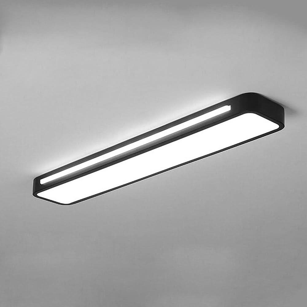 LED Ceiling Lights for Living Room and Hallway, Black Ceiling Light, Dimmable Strip Ceiling Light, Nordic Light Fitting_04