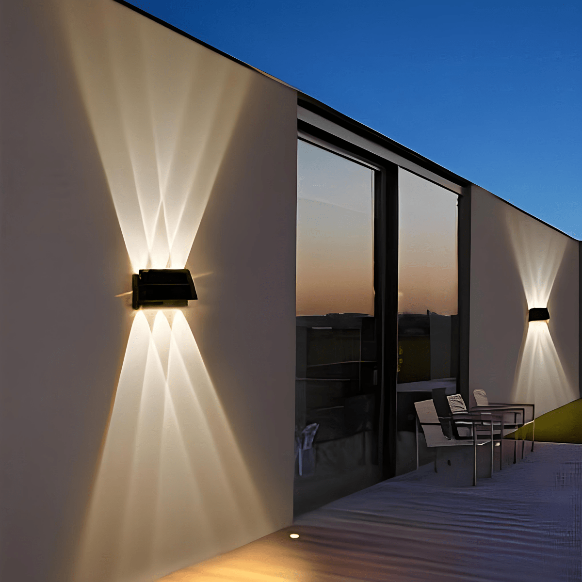 Solar Outdoor Wall Lights with Motion Sensor, Outdoor Security Lights for Porch, Garden Lighting, Outdoor Lighting_01