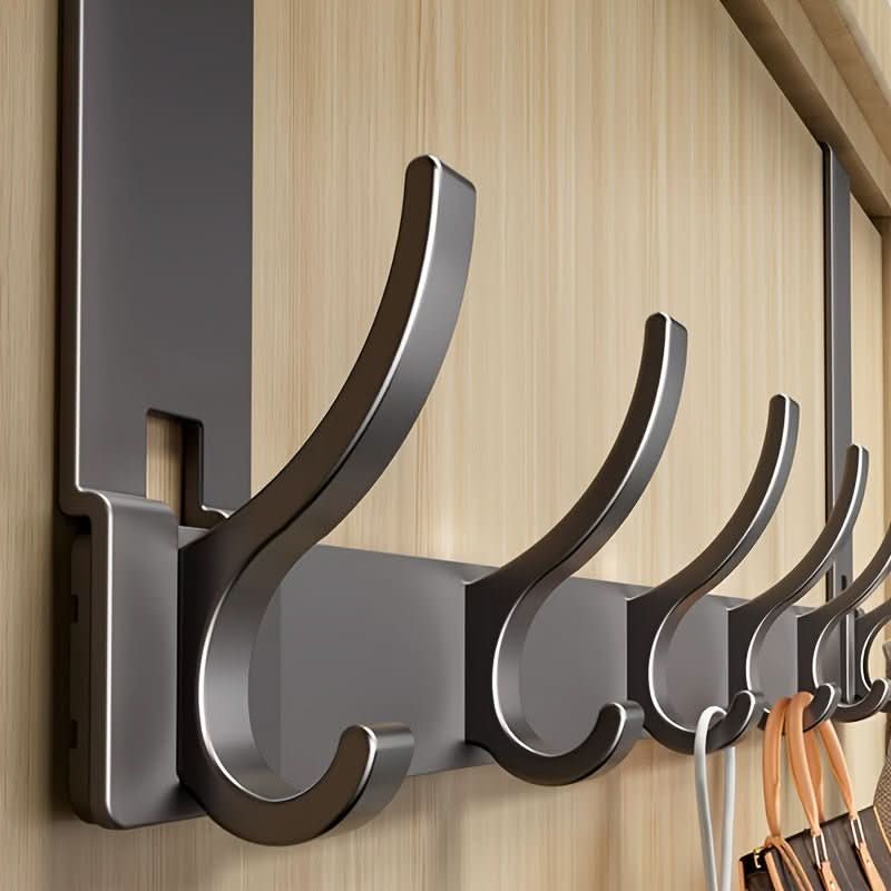 Over the Door Coat Hooks, Door Hooks for Towels and Clothes, Aluminium Over the Door Hanger with 6 or 7 Hooks