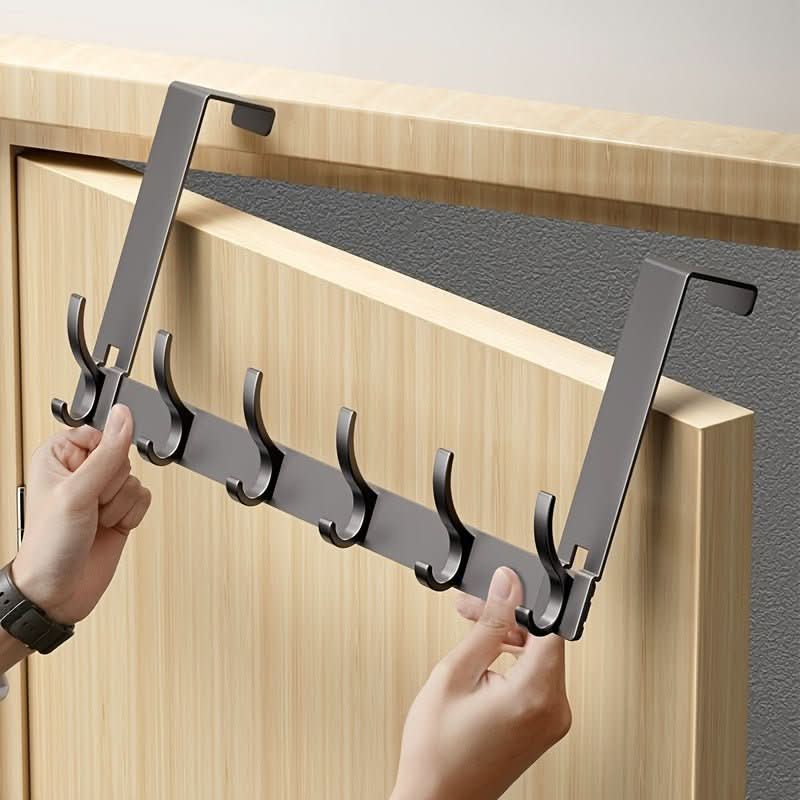 Over the Door Coat Hooks, Door Hooks for Towels and Clothes, Aluminium Over the Door Hanger with 6 or 7 Hooks_08