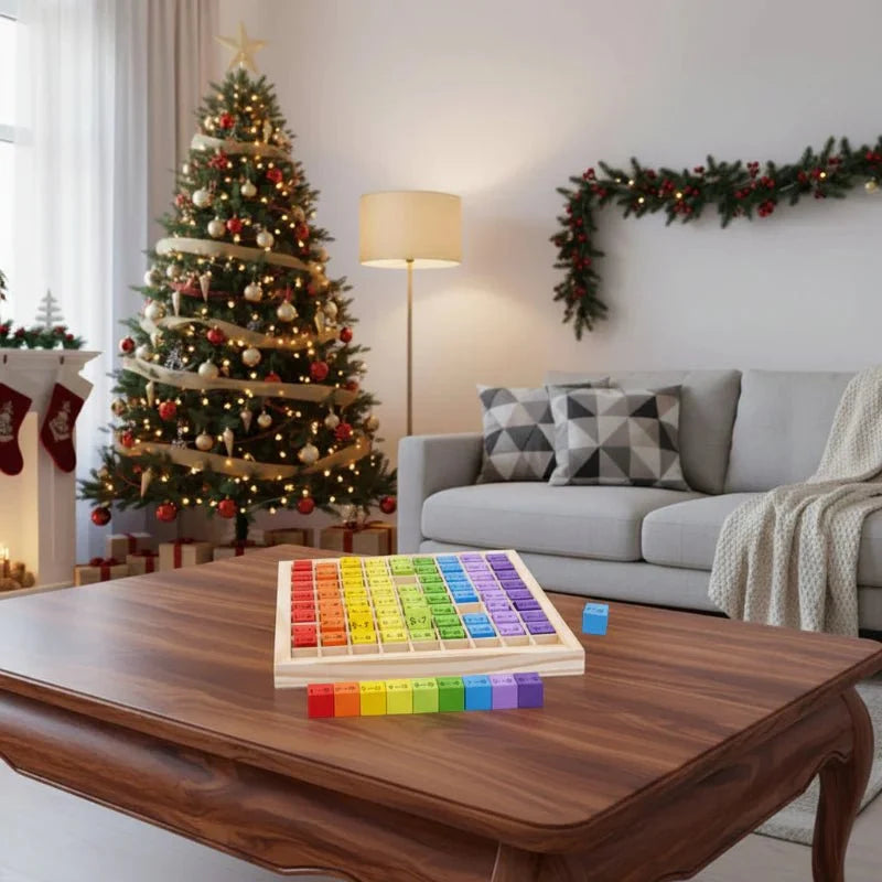 Wooden Multiplication Board with Storage Box, Times Tables Game, Montessori Toys for 3 Year Olds_01