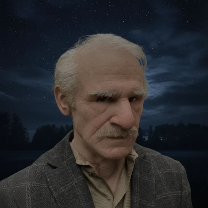 Halloween Masks for Adults, Realistic Latex Mask Full Head, Old Man Mask for Fancy Dress, Cosplay Costume Mask