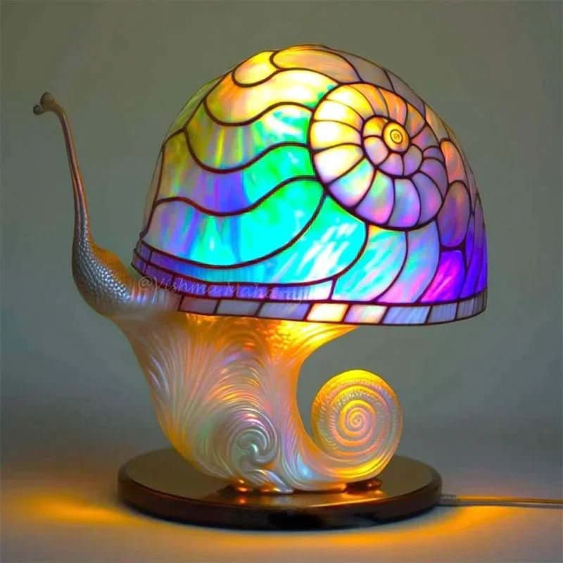 Mosaic Table Lamp, Living Room Lamp with Warm Decorative Glow – image 5