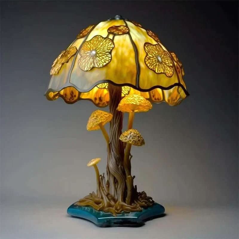 Mosaic Table Lamp, Glass Bedside Lamp for Bedroom – image 6
