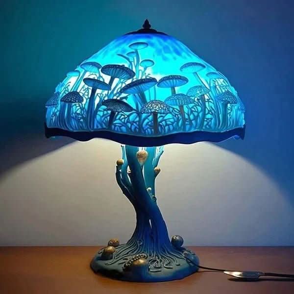 Mosaic Table Lamp, Living Room Lamp with Warm Decorative Glow – image 9