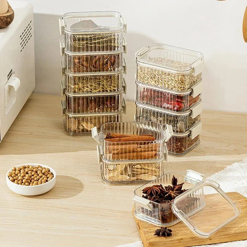 Stackable Food Storage Containers for Spices and Dry Food, Kitchen Cupboard Organiser – image 5