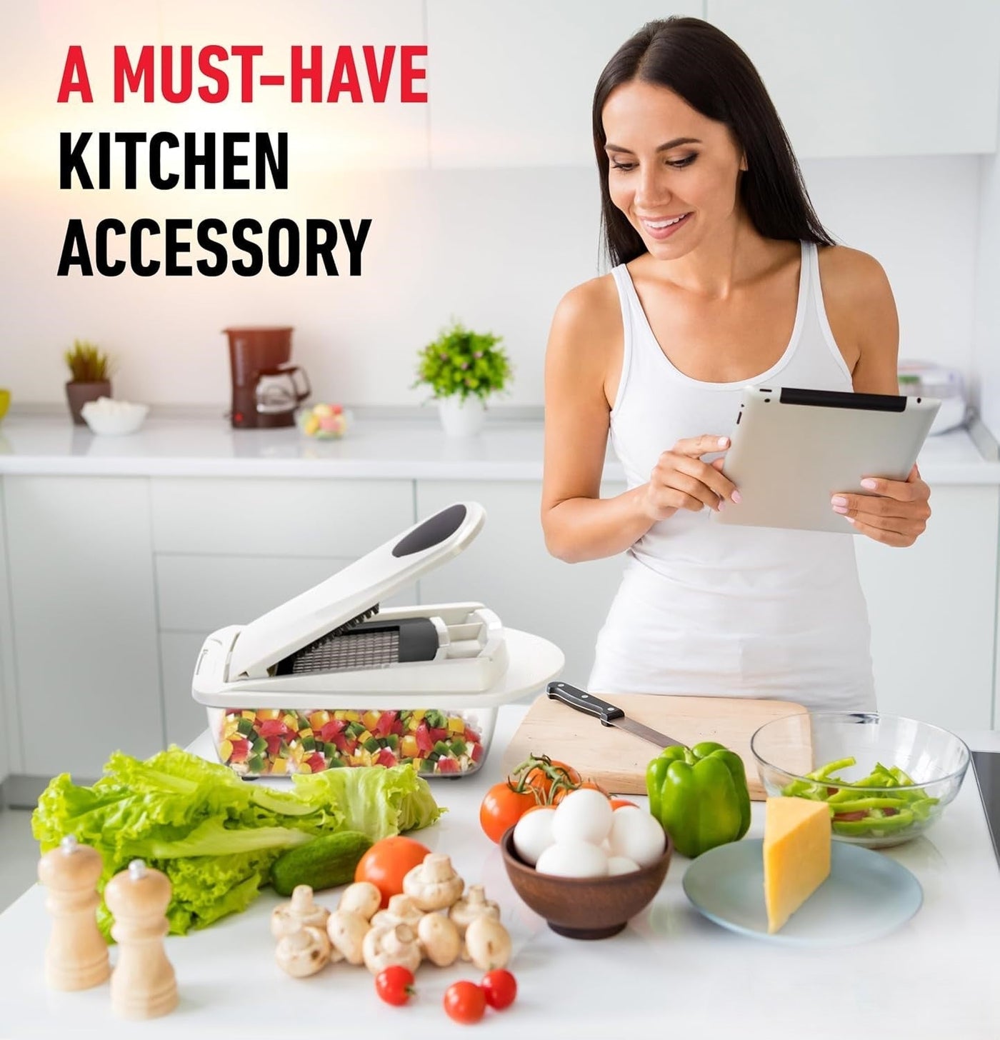 MultiPrep | 10-in-1 Vegetable Slicer with 8 Blades | Efficient Meal Prep Tool for Quick Cooking 3