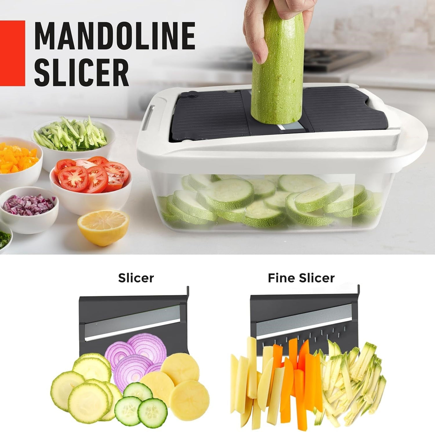 MultiPrep | 10-in-1 Vegetable Slicer with 8 Blades | Efficient Meal Prep Tool for Quick Cooking 5