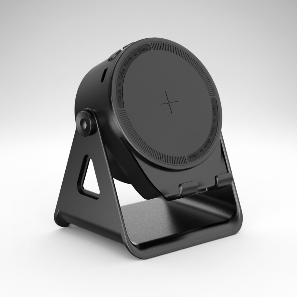 Multifunctional Bluetooth Speaker Phone Stand with Wireless Charging & LED Lights 1