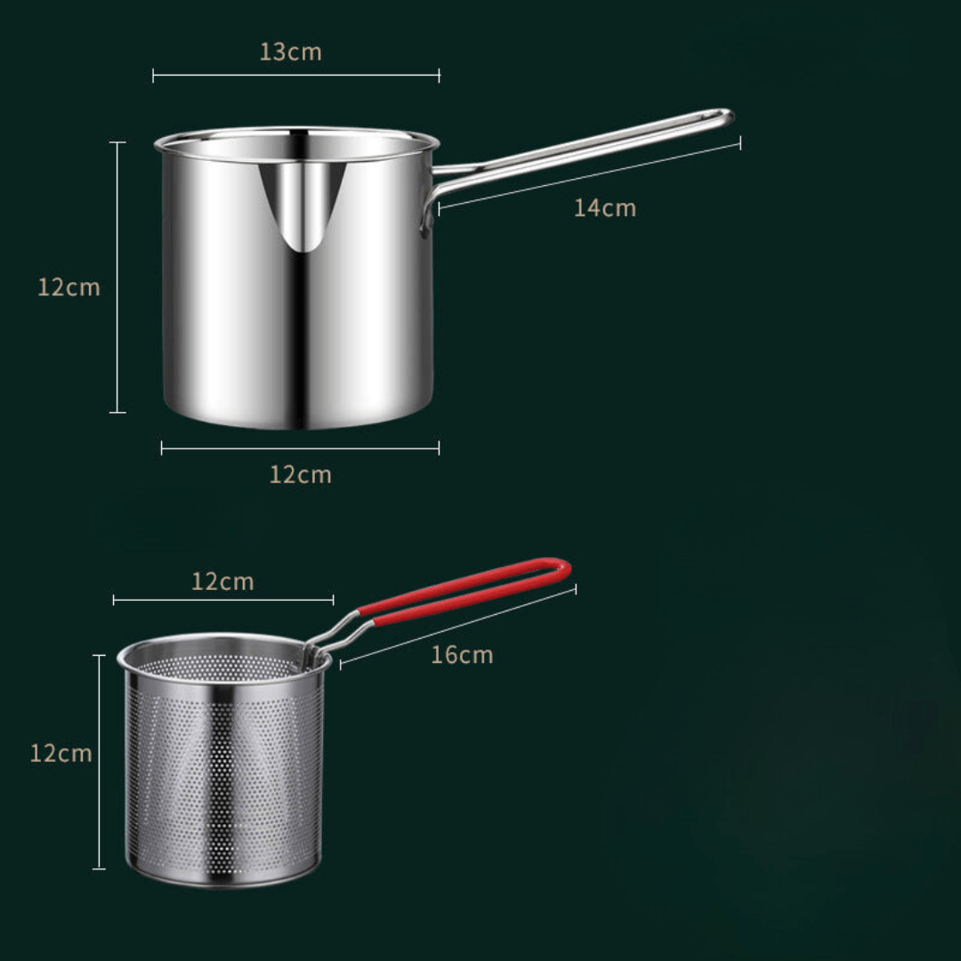 Induction Pan for Deep Frying, Stainless Steel Pot 1200 ml with Pouring Spout, Chip Pan, Milk Pan, Pasta Pot_08