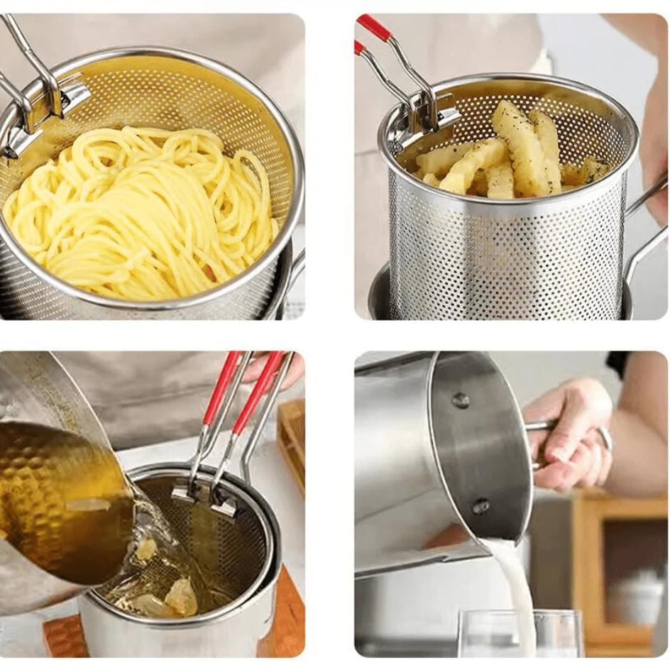 Induction Pan for Deep Frying, Stainless Steel Pot 1200 ml with Pouring Spout, Chip Pan, Milk Pan, Pasta Pot_04