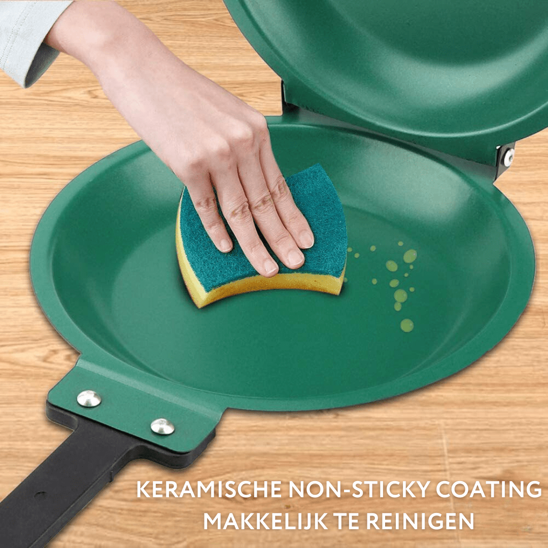 Cast Iron Pan, Non Stick Frying Pan for Pancakes and Scrambled Eggs, Induction Pan with Flip Handle_03