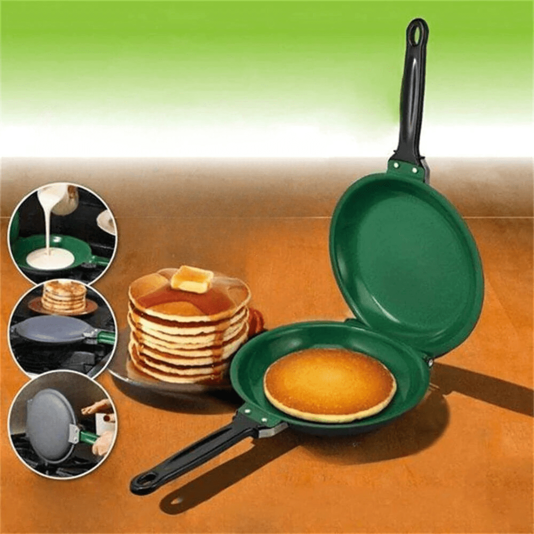 Cast Iron Pan, Non Stick Frying Pan for Pancakes and Scrambled Eggs, Induction Pan with Flip Handle_06