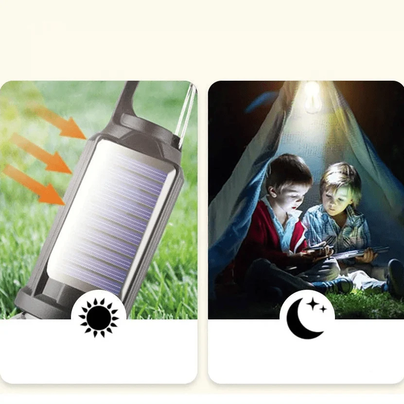 Solar Light Bulb, Rechargeable Camping Light with Hook for Tent, Emergency Light for Hiking and Fishing_02