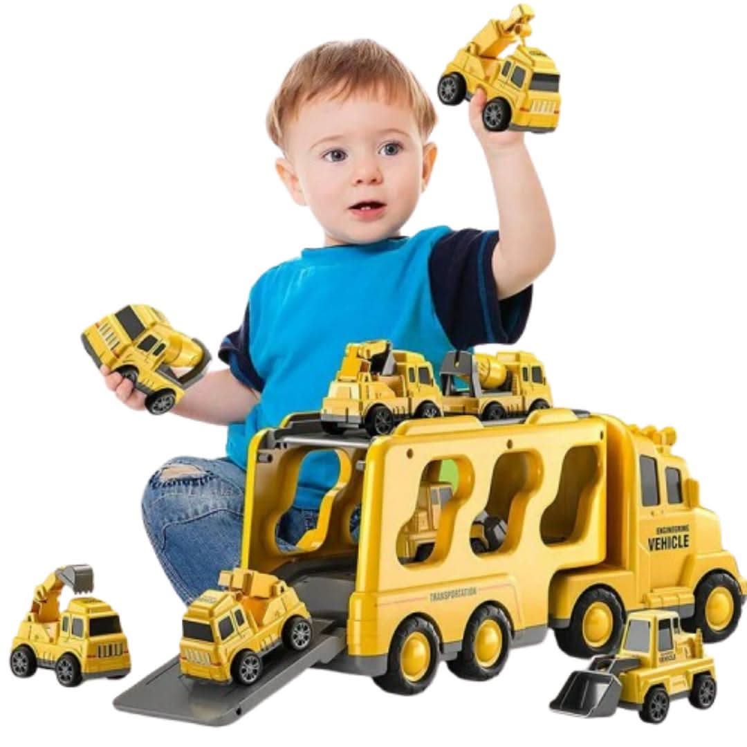 Car Transporter Toy with 4 or 6 Toy Cars, Toy Lorry with Light and Sound, Toys for 3 Year Old Boys with Car Storage_10