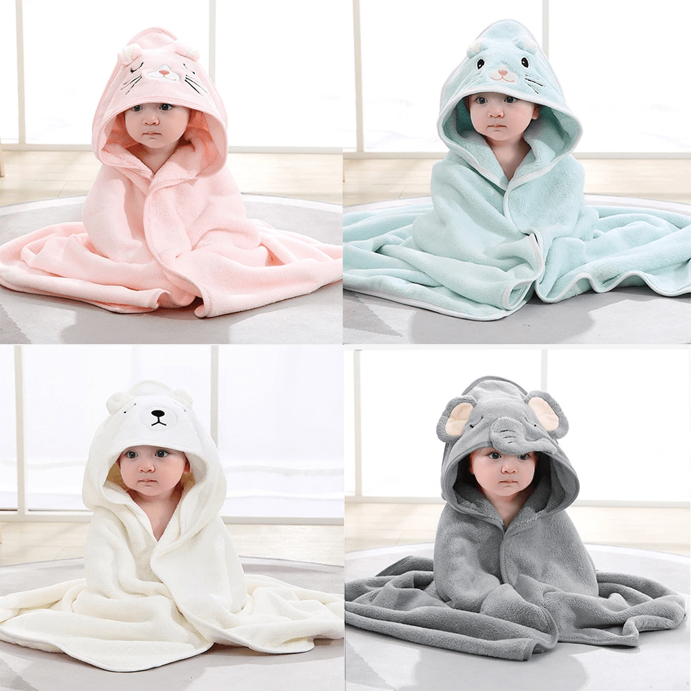 Hooded Baby Towels with Animal Designs – image 8