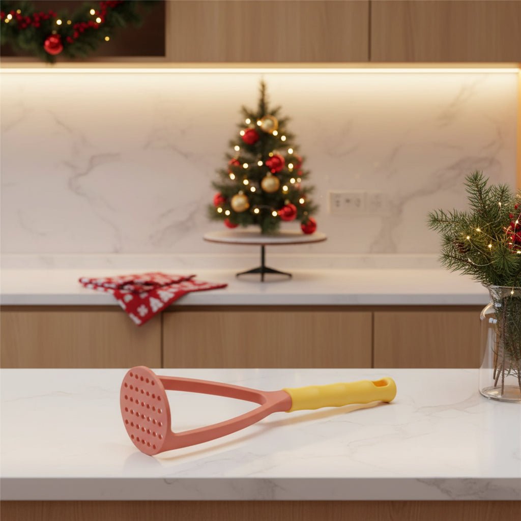 Potato Masher, Plastic Potato Masher with Pressing Mechanism, Masher for Potatoes and Fruit, Kitchen Utensils_02