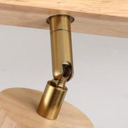 Natural Harmony | Flush Mount Ceiling Light Fixture with Dual LED Illumination | Japanese Wooden Design for Cozy Spaces 1